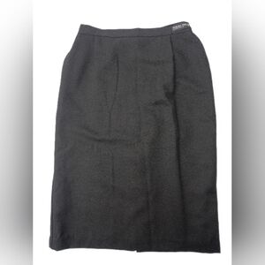 Napa Studio Vintage Black Washable Wool Skirt 16